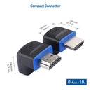 Cable Matters vinklad HDMI adapter 8K60Hz 4K120Hz HDR 2-pack