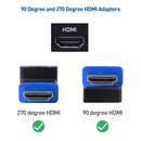 Cable Matters vinklad HDMI adapter 8K60Hz 4K120Hz HDR 2-pack