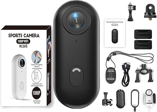 4K Mini handsfree bodycam, POV-kamera, HD 1080p mini bärbar actionkamera med ljud
