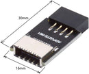 NÖRDIC USB 2.0 9 pin header till USB Type-E adapter