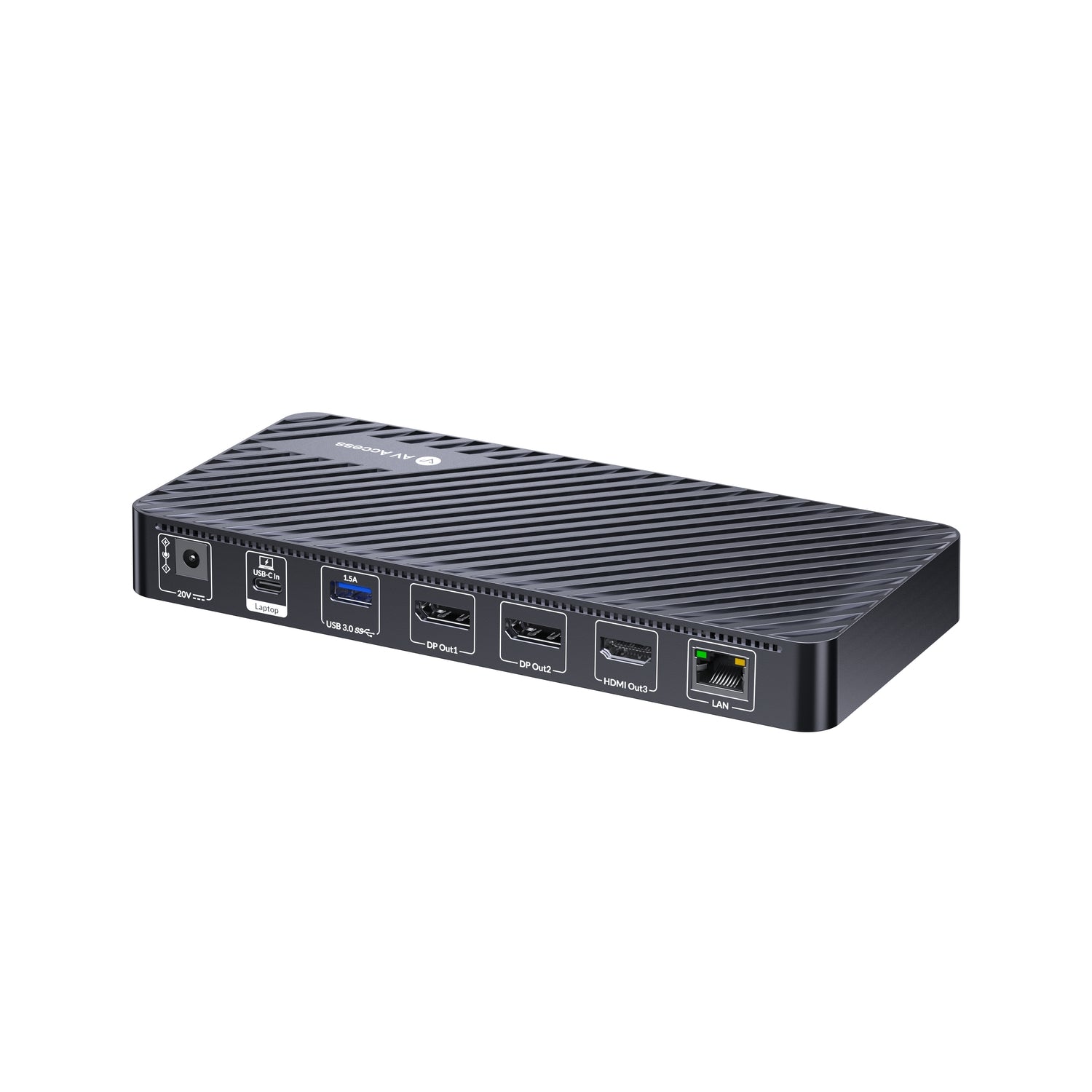 AV Access KD-S03 1 till 12 USB-C Dockningsstation med trippel skärm 2xDP 1xHDMI 4K60Hz 2K 144Hz PD100W