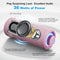 Bluetooth-högtalare 36W bärbar högtalare med stereoljudbas, Bluetooth 5.3 trådlös IP7x vattentät högtalare Rosa