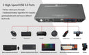 AV Access KVM Switch 2 till 2 HDMI 2.0, 4K60Hz 2K 144/120Hz 4xUSB-A och 2x3.5mm