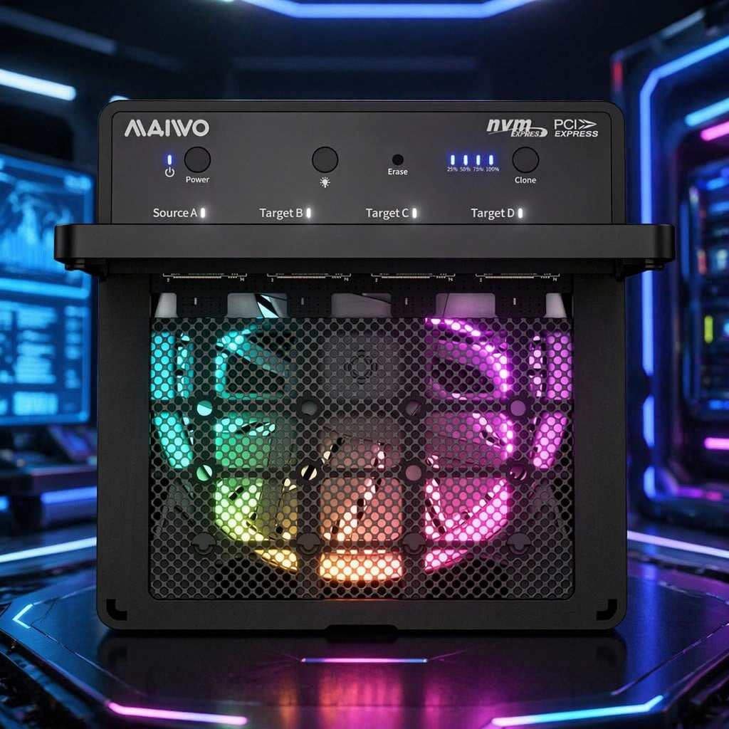 MAIWO Quad bay USB4.0 NVMe enclosure