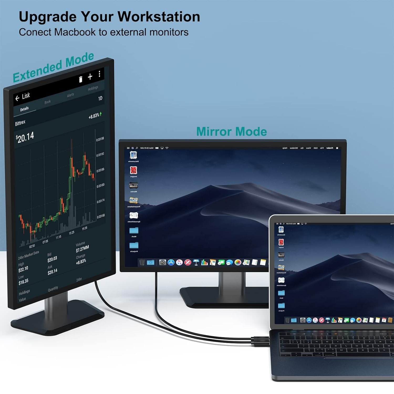 NÖRDIC 0,5m USBC till Displayport kabel UHD 4K 60Hz 21,6Gbps DP Alt Mode 1.2 HDCP, Aluminium kontakter Space Grey
