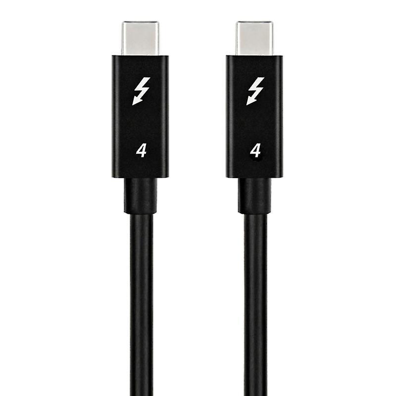 NÖRDIC 1m Thunderbolt 4 USB-C kabel 40Gbps 240W laddning 8K video kompatibel med USB 4 och Thunderbolt 3
