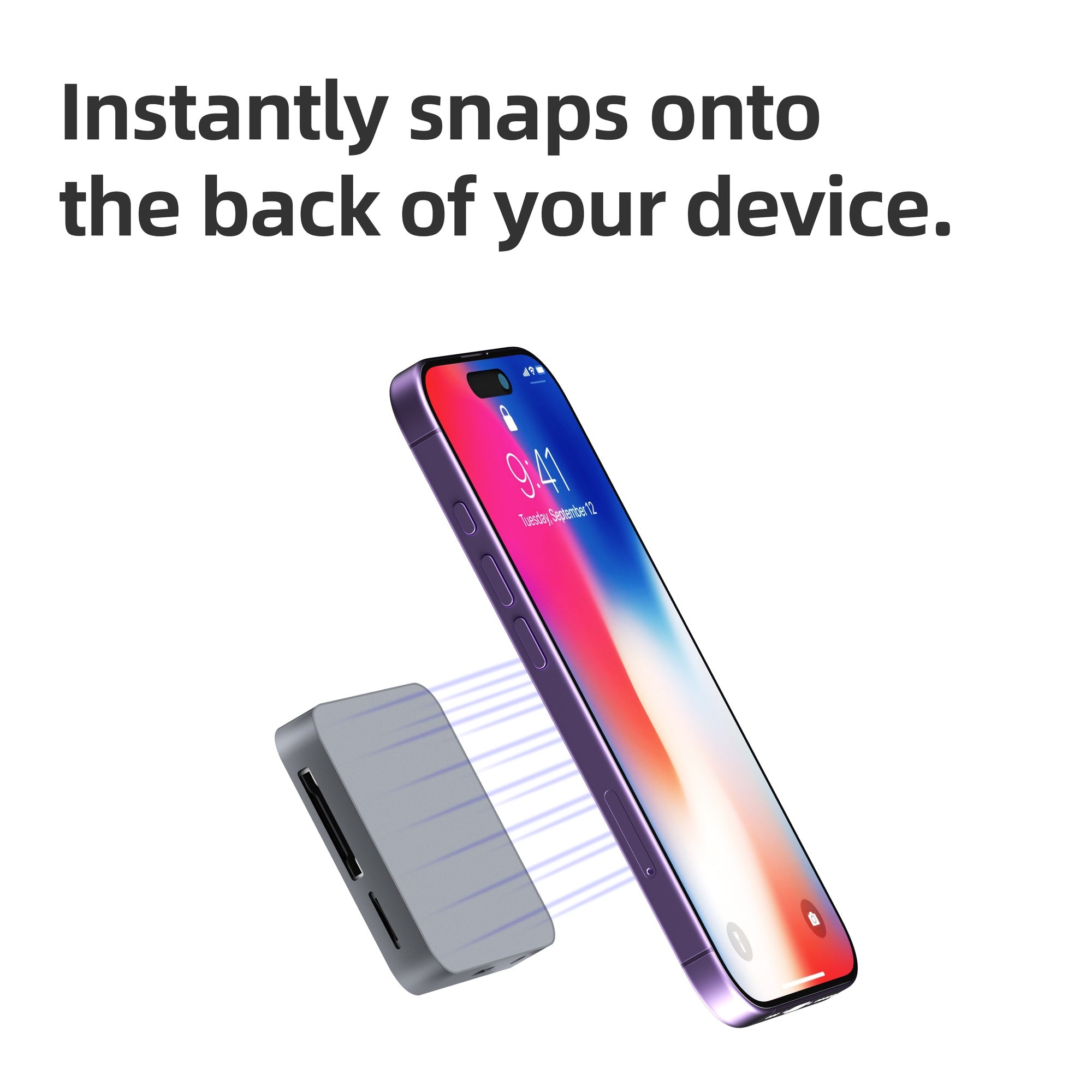 NÖRDIC 1 to 9 USB-C Docking station HDMI4K60Hz, 1xUSB-C 10G, 1xUSB-10A 5G, 1xUSB-C 100W, 1xM2 SSD 2230, 1x Stereo 3.5mm, 1x SD/MicroSD