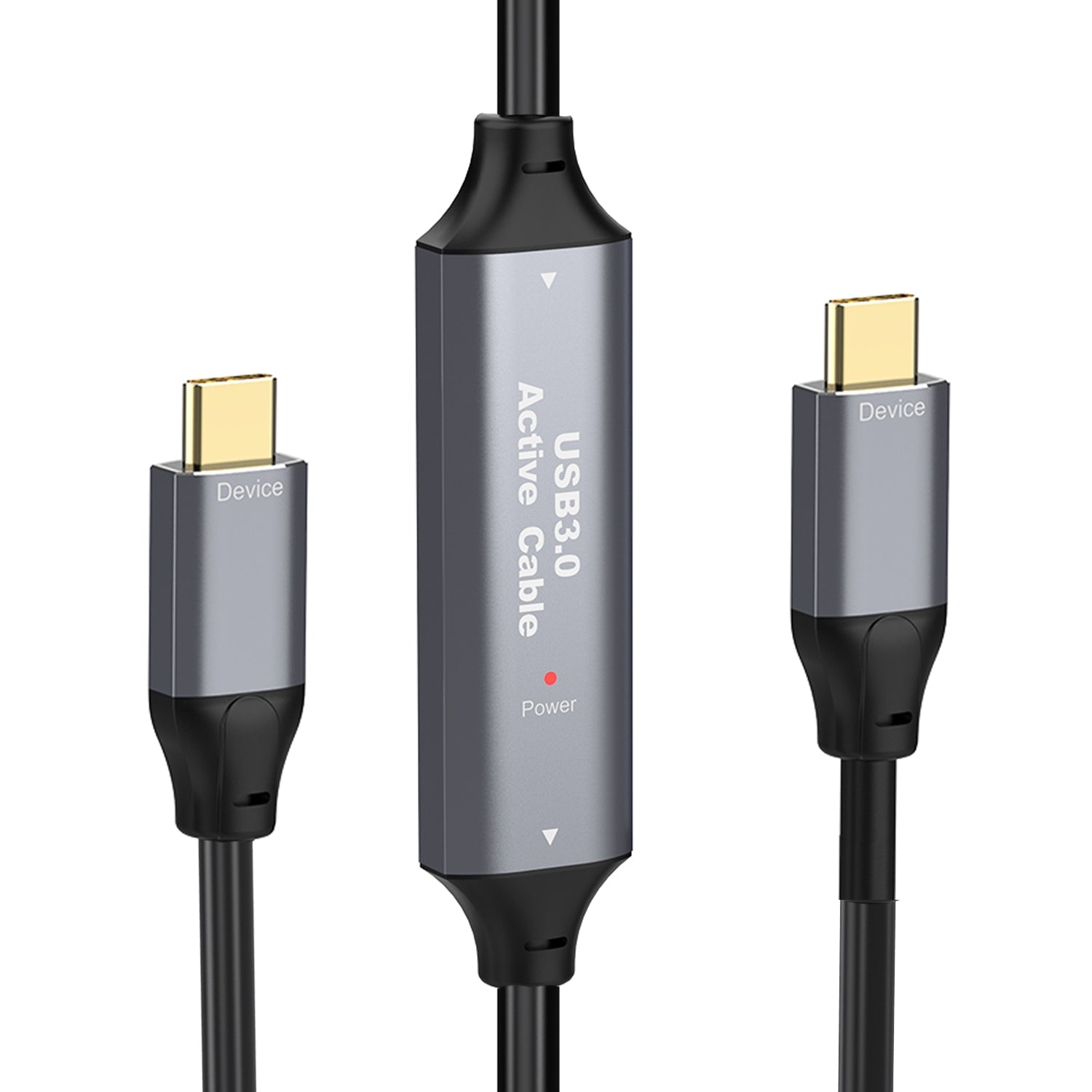 NÖRDIC 20m Aktiv USB 3.0 C till C-kabel, 5Gbps Super Speed USB-kabel