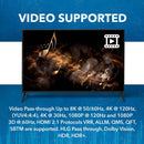 NÖRDIC 8K HDMI 2.1 eARC/ARC Extraktor - SPDIF + 3.5mm extrahering, HDMI CEC Dolby Digital/DTS, Atmos, Dolby Vision, HDR10+