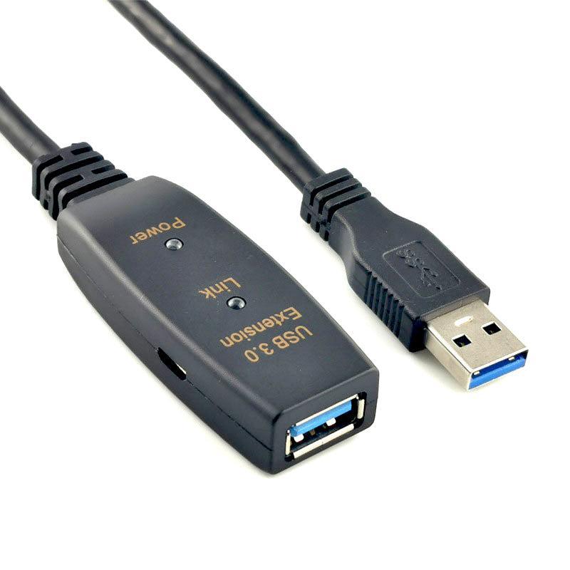 NÖRDIC Aktiv 5m USB3.0 förlängningskabel 5Gbps USB A hane till hona för Xbox, PS5, Oculus, skrivare, scanner, Playstation, VR USB Extension cable
