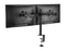 NÖRDIC Monitorarm bordsfäste för dubbla skärmar 17 till 32 tum i stål, lutbar, roterbar och vridbar, svart