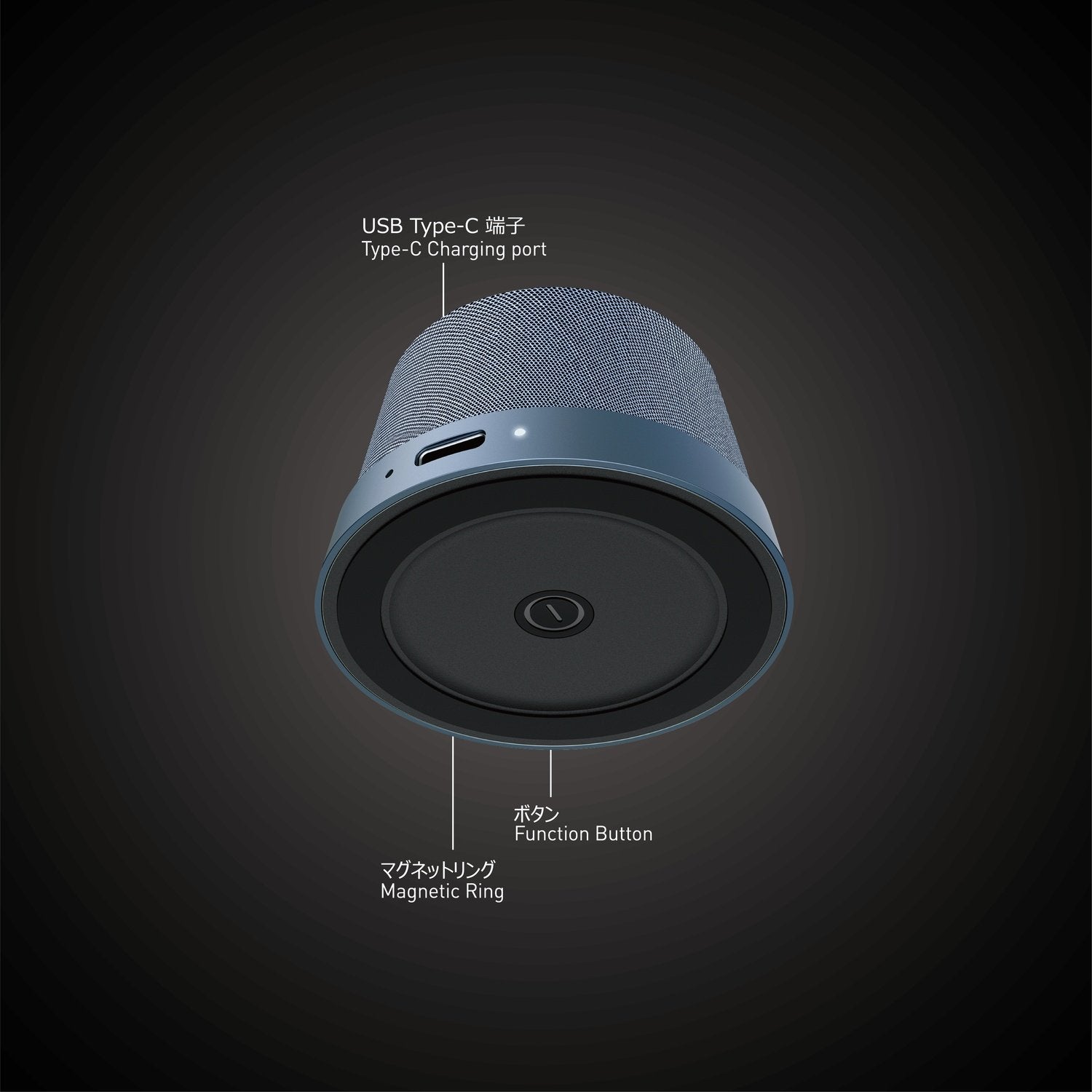 NÖRDIC Bluetooth 5.3 högtalare med magnet 3W IPX6 blå