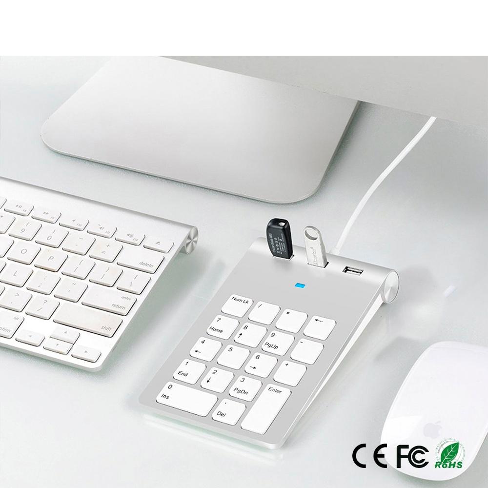 NÖRDIC USB numeriskt tangentbord och 3xUSB Hubb 18 tangenter