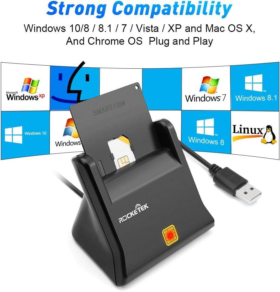 NÖRDIC USB-A Smart- och SIMkortläsare ISO7816 IDkort EMV Creditkort