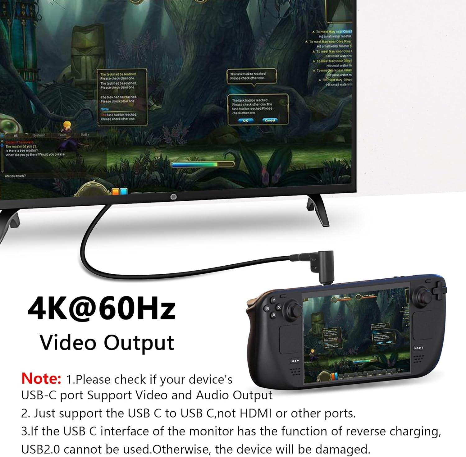 NÖRDIC USB-C 3.0 Hane till Hona Adapter för Data och Laddning 10Gbps