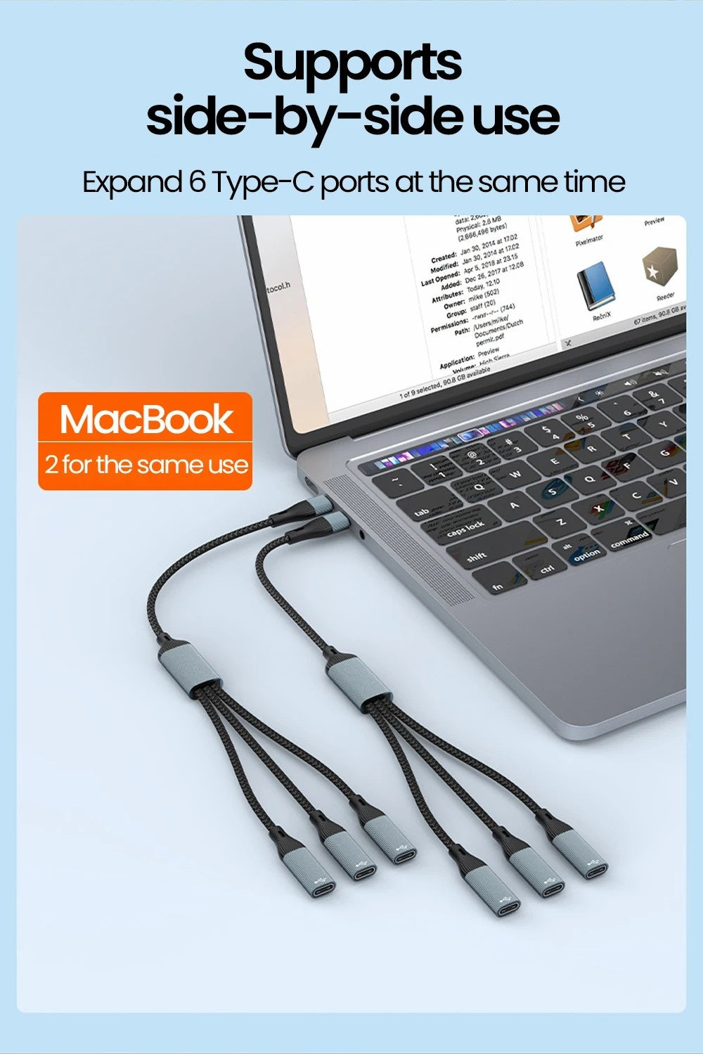 NÖRDIC USB-C Hubb USB-C till 3xUSB-C