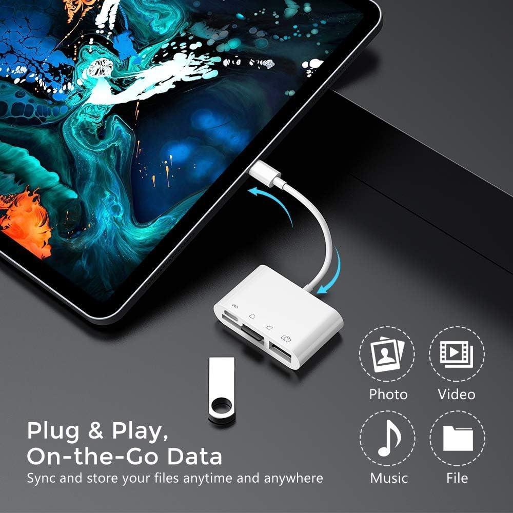 NÖRDIC USB-C Kortläsare 2 Slot SD, MicroSD 1xUSB-A 1xUSB-C UHS-I