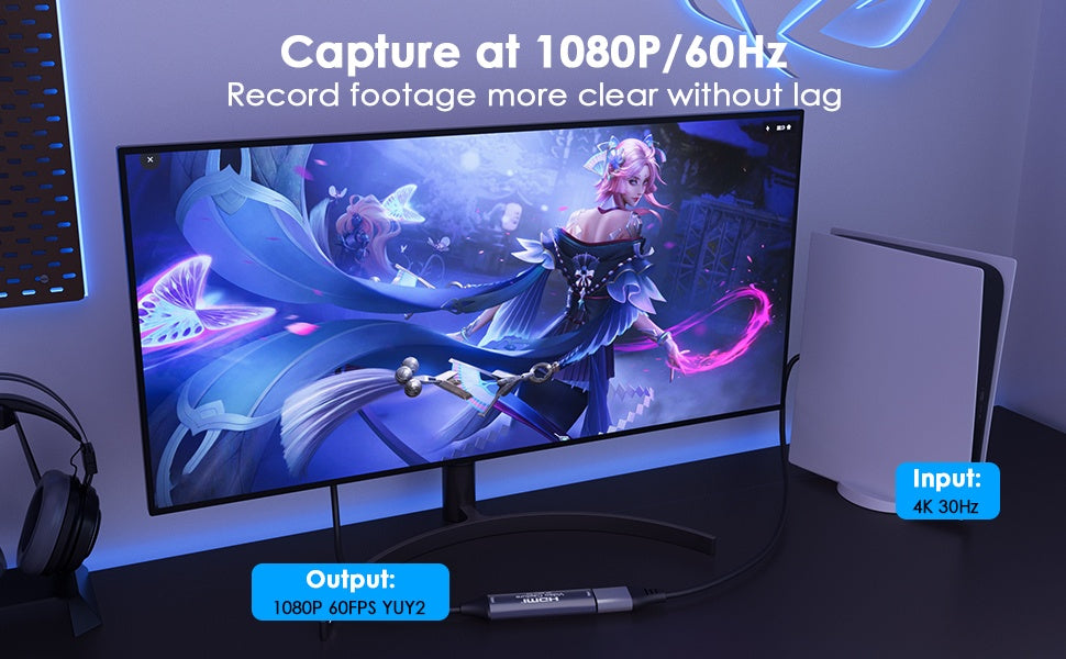 NÖRDIC Videoinspelningskort USB-A 4K30Hz USB3.0