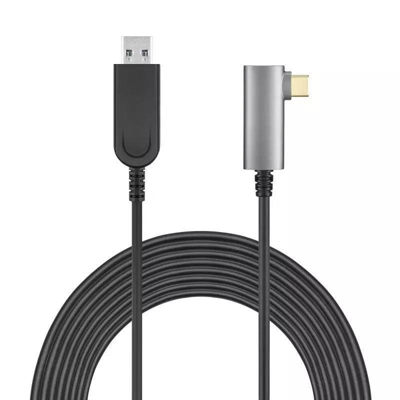 NÖRDIC aktiv AOC Fiber 10m USB-C till USB-A VR Link Kabel för Oculus Quest 2 USB3.2 Gen2 10Gbps Super Speed VR Link cable
