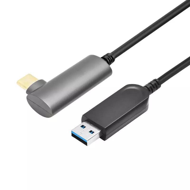 NÖRDIC aktiv AOC Fiber 10m USB-C till USB-A VR Link Kabel för Oculus Quest 2 USB3.2 Gen2 10Gbps Super Speed VR Link cable