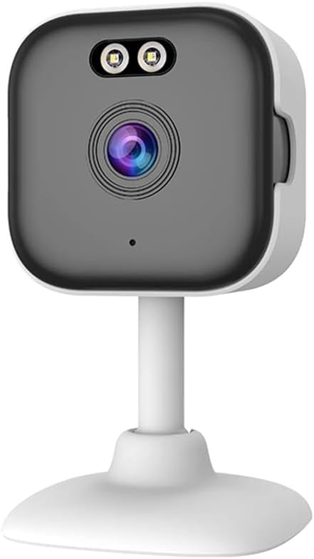 NÖRDIC 2K Övervakningskamera, WiFi kompatibel inomhus med 32GB SD-kort, 5GHz & 2.4GHz stöd för AI Starlight Color Night Vision, AI Person & Rörelsedetektion