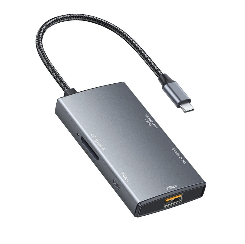 Nördic 1 to 5 USB-C Card Reader 1xSD 4.0 UHS-II, 1xMiniSD 4.0 UHS-II, 1x CFExpress A, 1x USB-C 3.2 10G, 1xUSB-C 3.2 10G
