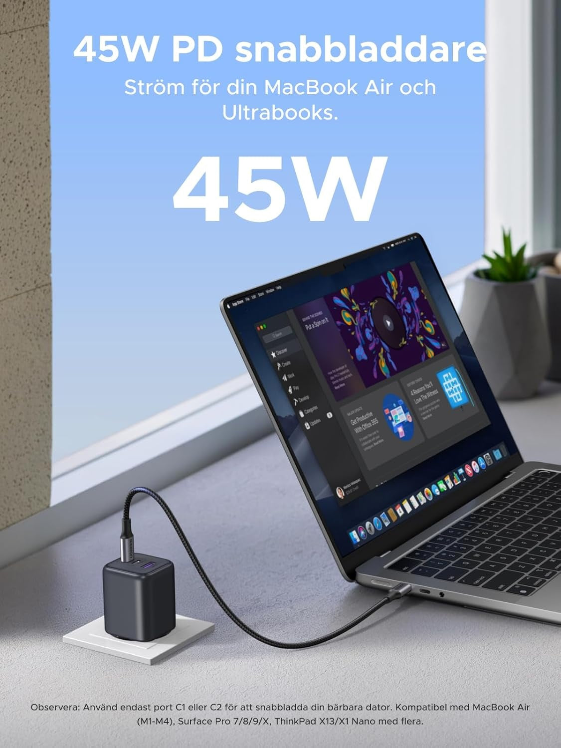 UGREEN 45W USB C Charger 3-Port, PPS Fast Charger