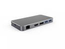 NÖRDIC 1 till 7 USB-C dockningsstation för dubbla monitorer 1xHDMI 1x DP 8K30Hz 4K120Hz PD3.0 100W 2xUSB-A 1xUSB-C 1xRJ45 Giga Macbook M1 & M2