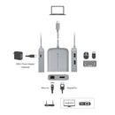 Cable Matters 1 till 5 Dockningsstation 1xDP 4K60Hz, 1xRJ45 Ethernet 2xUSB-A 1xUSB-C PD 60W Works with Chromebook Certified