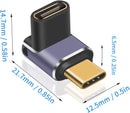 NÖRDIC USB4 vinklad adapter hane till hona 40G 8K60Hz PD100W