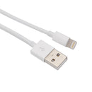 NÖRDIC Lightning kabel (Non MFI) USB A 2m vit 5V 2,1A för Iphone och Ipad