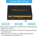 NÖRDIC HDMI Audio Extractor 1xHDMI ingång till 1xHDMI 4K i 30 Hz, 1xToslink och 2xRCA utgång