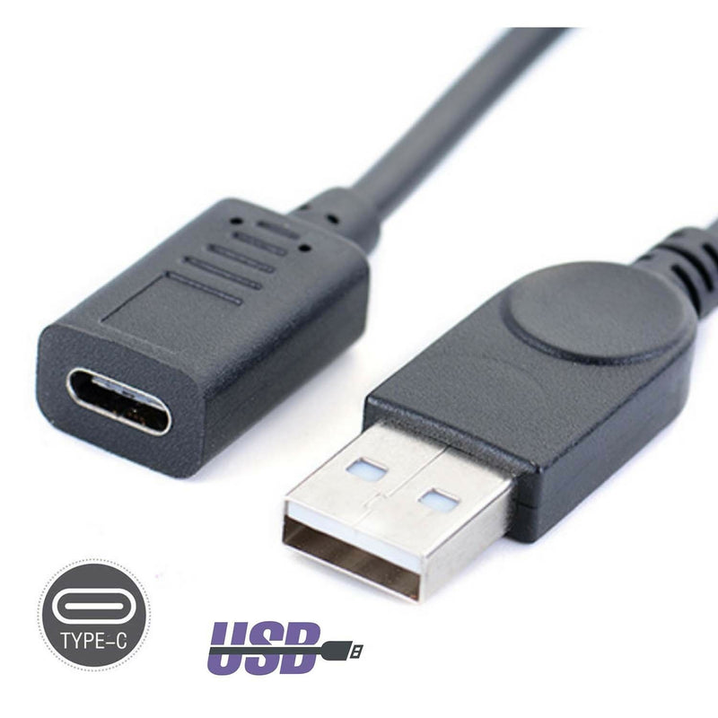 NÖRDIC USB 3.0 hane till USB C hona adapter 15cm 5Gbps data överföringshastighet