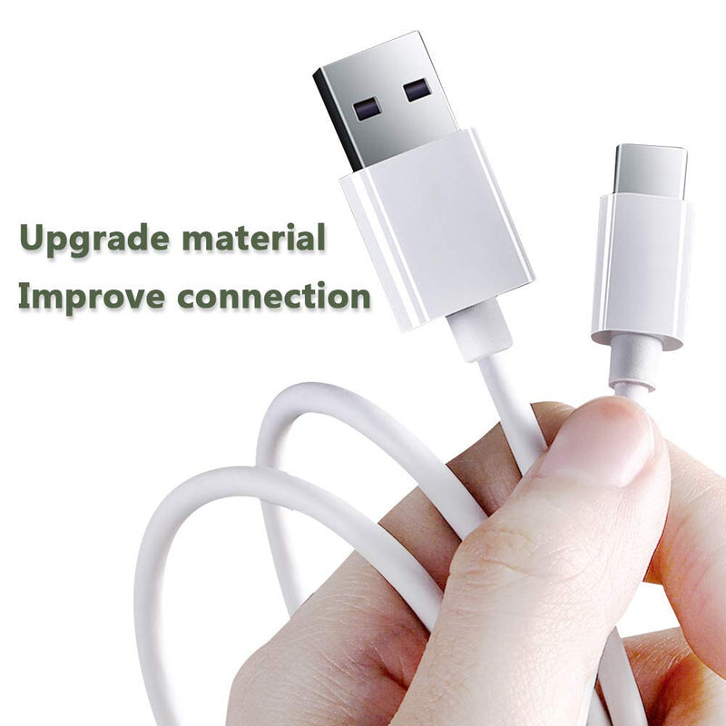 NÖRDIC 2m USB C 2.0 till USB A kabel 480Mbps vit