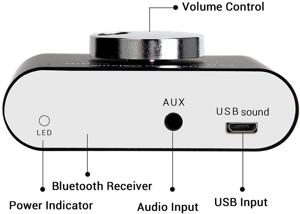 AUDIOPHONICS BT60W V2 Amplificateur TPA3116 DAC USB HiFi Bluetooth