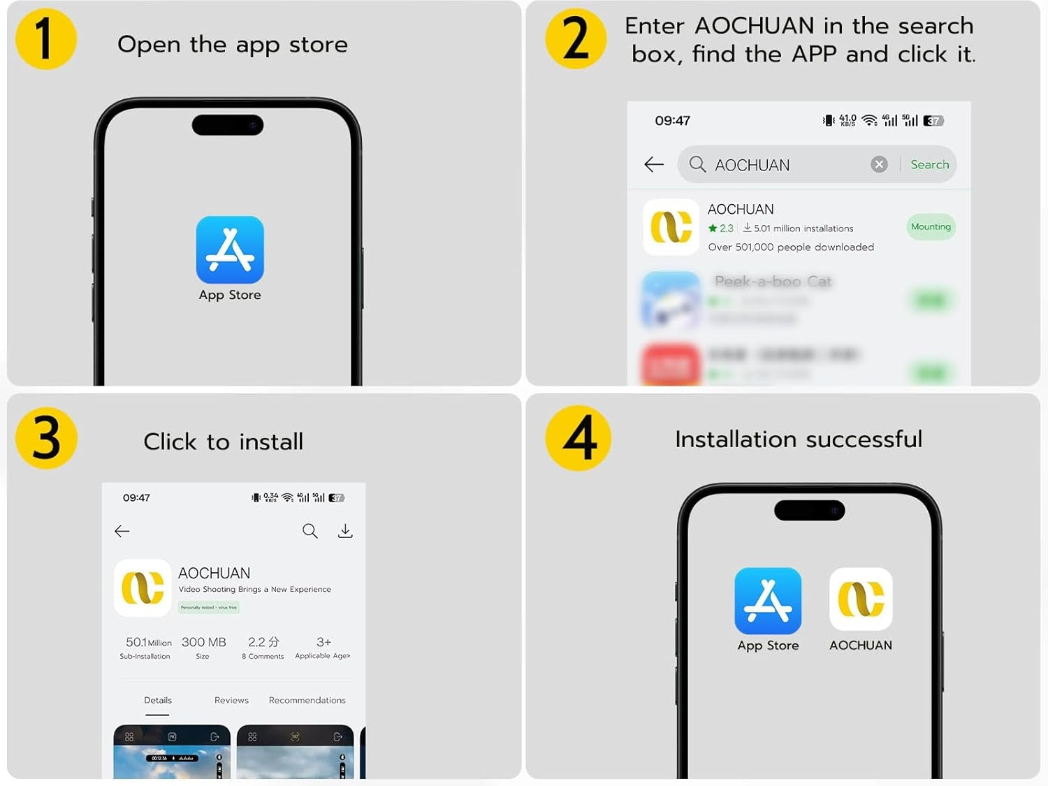 Handhållen 3-axlig telefonstabilisator Vikbar gimbal för iPhone och Android Fokus-hjul och ansikts-/objektspårning