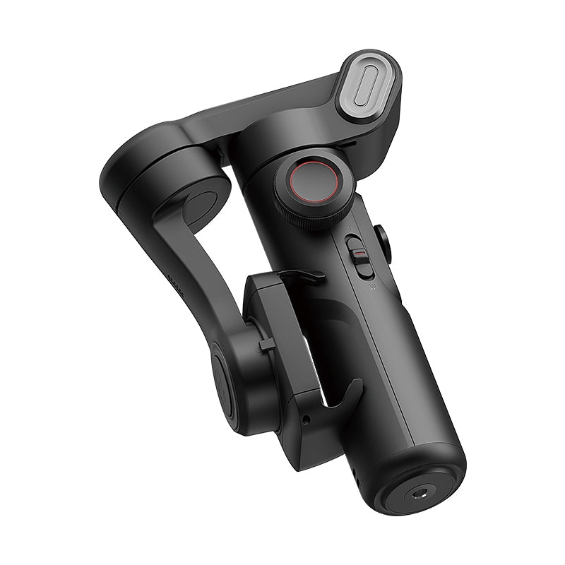 Handhållen 3-axlig telefonstabilisator Vikbar gimbal för iPhone och Android Fokus-hjul och ansikts-/objektspårning