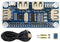 USB HUB HAT med 4 portar för Raspberry Pi Zero/A+/B/B+/2/3 – Stöd för USB-A och seriell felsökning via USB till UART