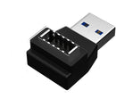 NÖRDIC Type E to USB A 90 graders vinklad adapter
