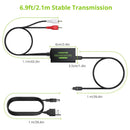 Analog till Digital Audio Converter RCA till Digital Toslink SPDIF Optisk med optisk kabel