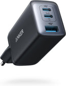 Anker 735 Laddare GaNPrime 65W 1x USB-A 2x USB-C strömadapter