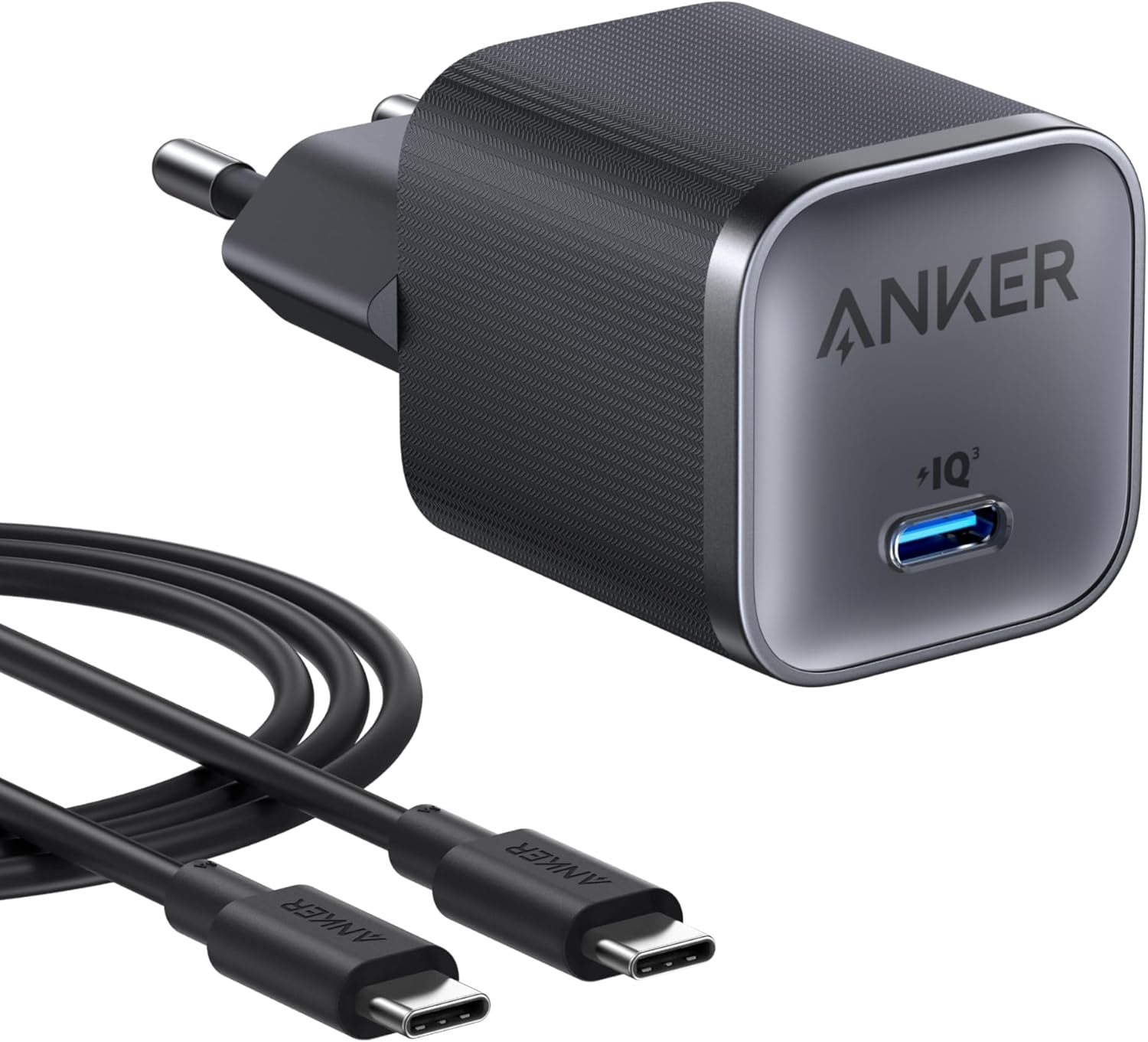Anker Nano 45W USB-C Snabbladdare för iPhone, MacBook, iPad, Samsung Galaxy inklusive 1,8 m kabel