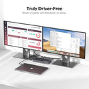 AV Access iDock M10 USB-C KVM-Switch Dockningsstation 2 till 2 för MacBook, Dual 4K HDMI Monitorer, 1x Laptop + 1x PC, 100W Laddning