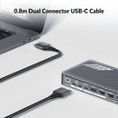 AV Access iDock M10 USB-C KVM-Switch Dockningsstation 2 till 2 för MacBook, Dual 4K HDMI Monitorer, 1x Laptop + 1x PC, 100W Laddning