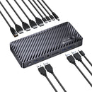 AV Access iDock M10 USB-C KVM-Switch Dockningsstation 2 till 2 för MacBook, Dual 4K HDMI Monitorer, 1x Laptop + 1x PC, 100W Laddning