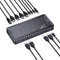 AV Access iDock M10 USB-C KVM-Switch Dockningsstation 2 till 2 för MacBook, Dual 4K HDMI Monitorer, 1x Laptop + 1x PC, 100W Laddning
