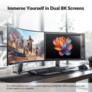 AV Access iDock B10 USB-C KVM-Switch Dockningsstation 2 till 2 för 1 Bärbar & 1 Stationär, 8K@60Hz Dubbla Skärmar, 100W Laddning, USB 3.2, 1G Ethernet