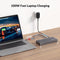 AV Access iDock B10 USB-C KVM-Switch Dockningsstation 2 till 2 för 1 Bärbar & 1 Stationär, 8K@60Hz Dubbla Skärmar, 100W Laddning, USB 3.2, 1G Ethernet