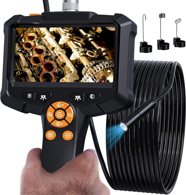 NÖRDIC 4,3" Endoskopkamera med 8 LED-lampor, IP67 vattentätt 1080P HD 5m kabel