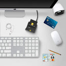 NÖRDIC USB-A Smart- och SIMkortläsare ISO7816 IDkort EMV Creditkort
